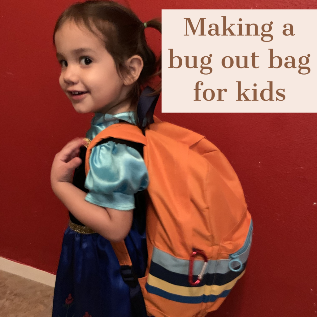 bug out bag for kids