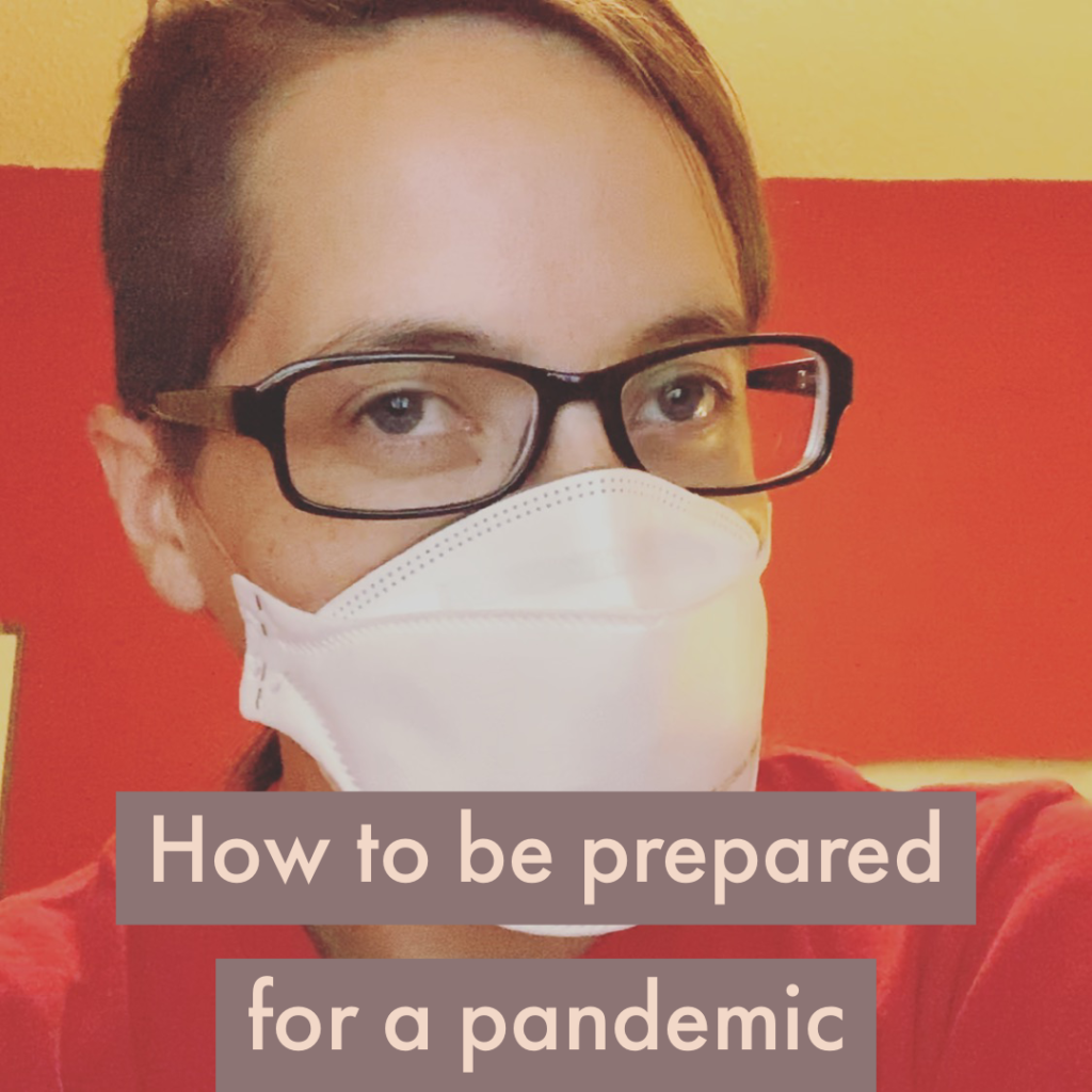 how to be prepared for a pandemic