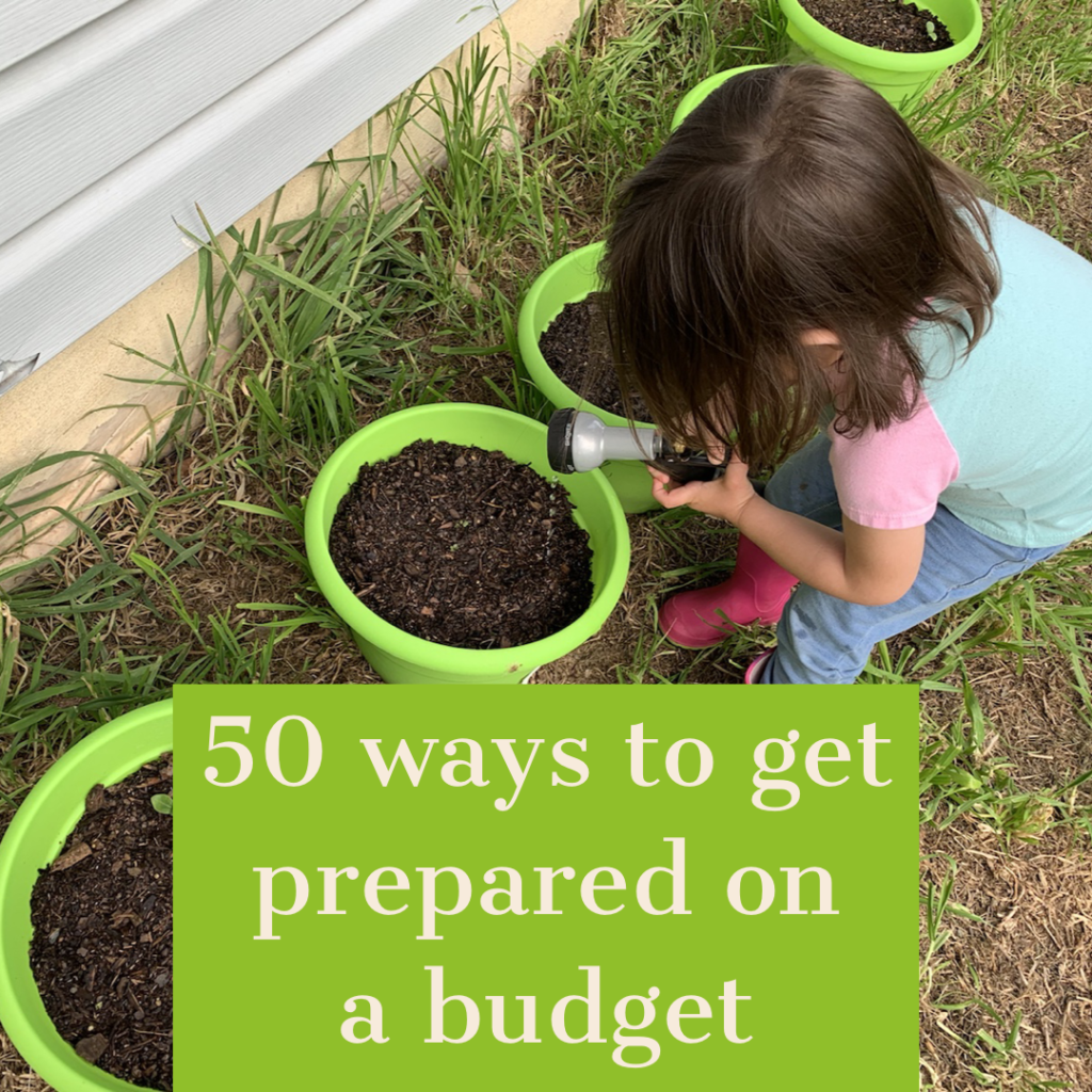 how to get prepared on a budget