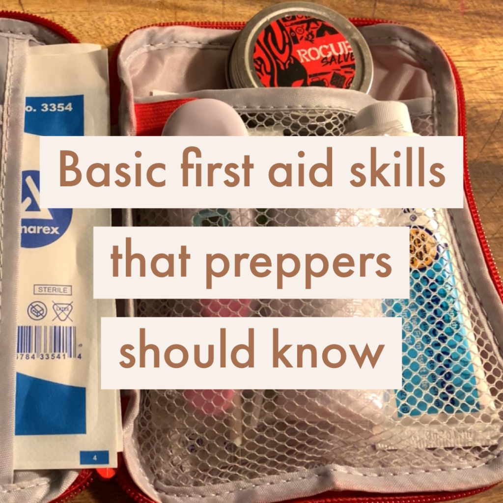 basic first aid skills preppers