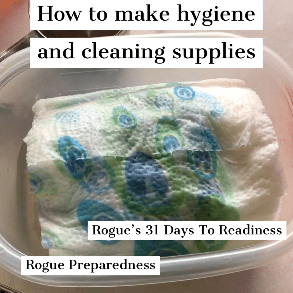 make homemade hygiene and cleaning supplies