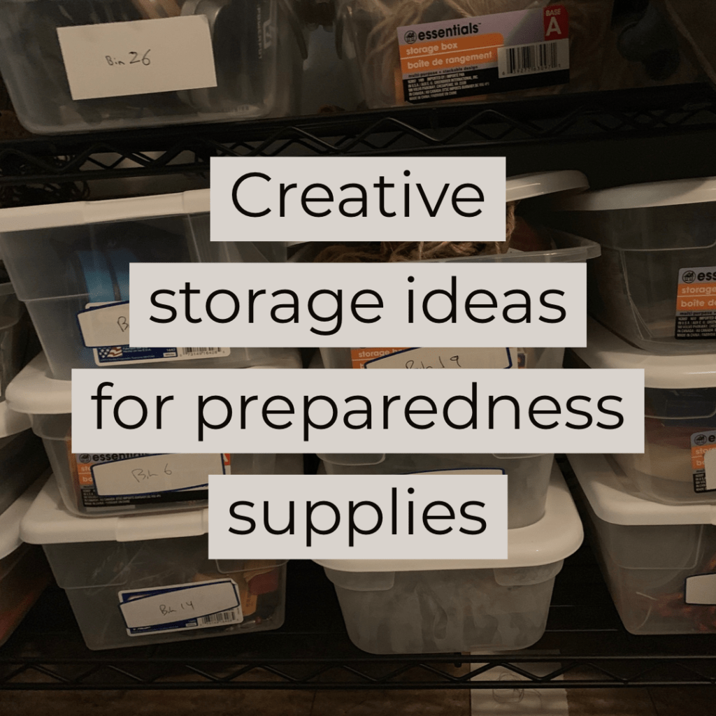 prepper storage ideas