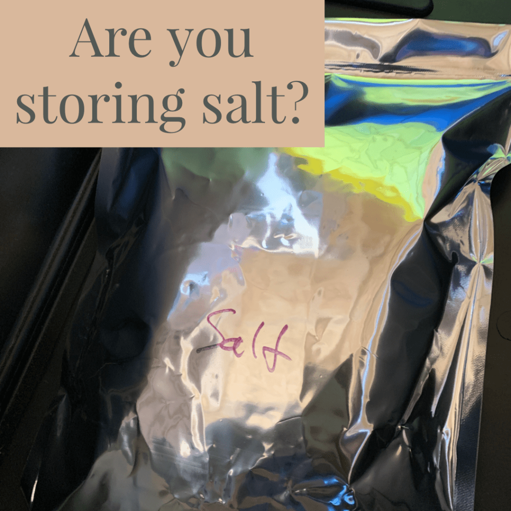 store salt food storage