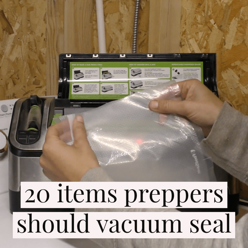 how preppers can use a vacuum sealer