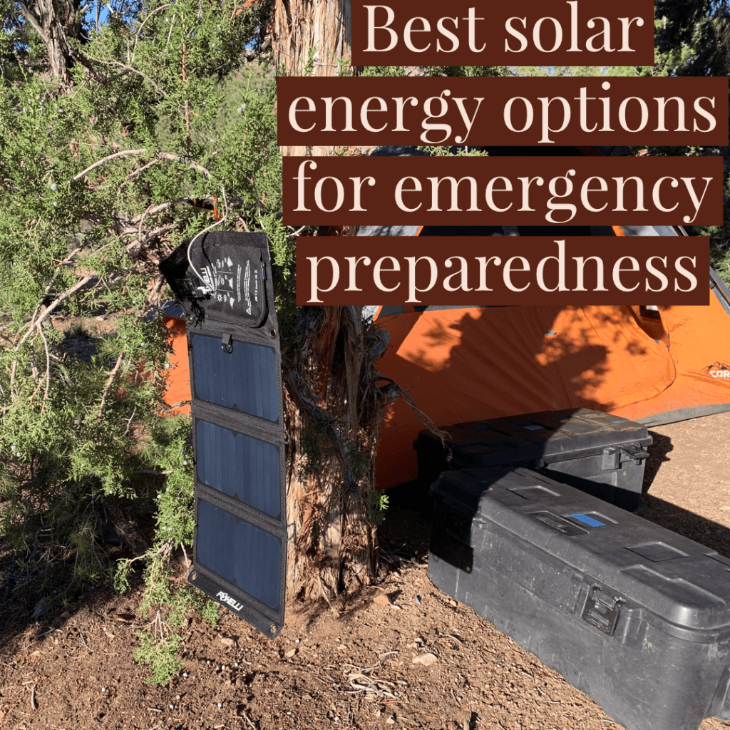 solar power for emergencies