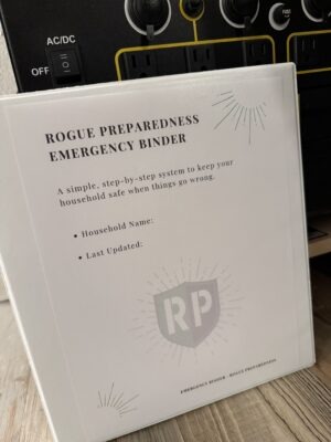 Emergency Preparedness Binder