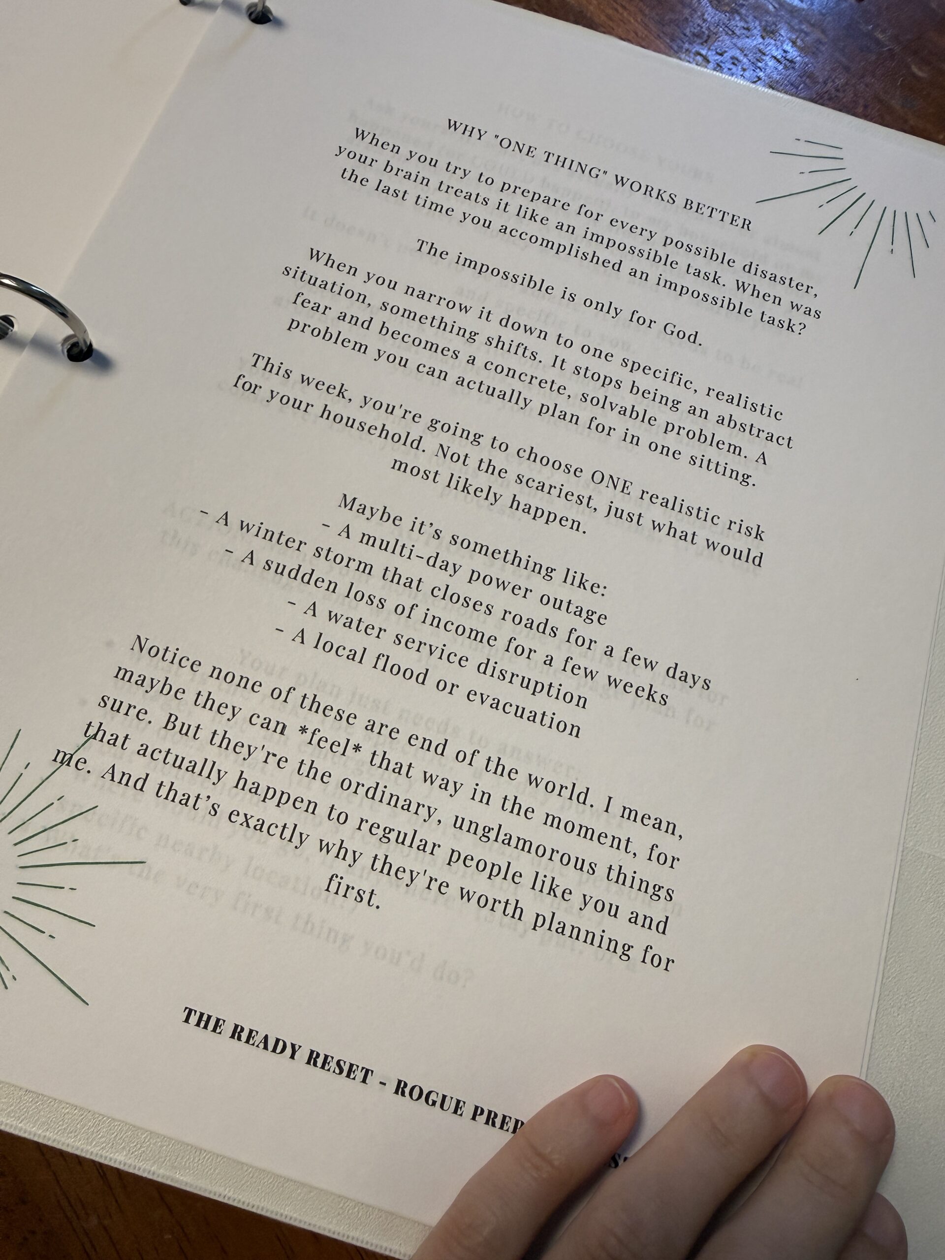 The Ready Reset - National Preparedness Booklet - Image 2